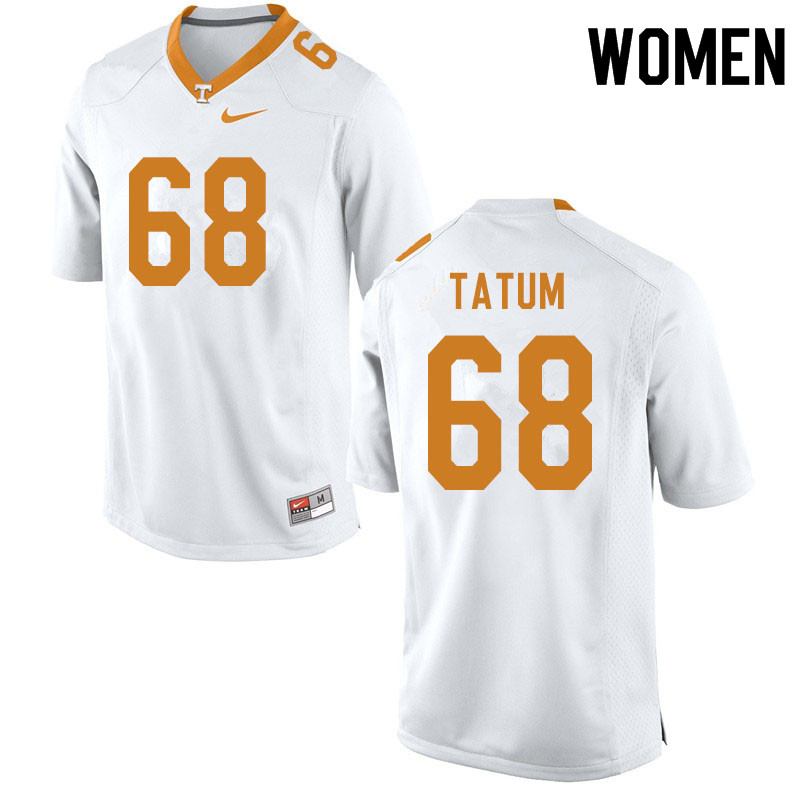 Women #68 Marcus Tatum Tennessee Volunteers College Football Jerseys Sale-White - Click Image to Close